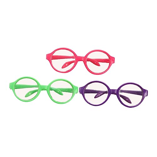FUNNETOYU 3 Stück Teiliges Puppenbrillen Bunte Kunststoffbrillen für Puppen Zubehör für Kreative DIY Projekte und Puppenmode Fördert die Interaktion zwischen Eltern und Zufällige Farbe FUNNETOYU 3 Stück Teiliges Puppenbrillen Bunte Kunststoffbrillen für Puppen Zubehör für Kreative DIY Projekte und Puppenmode Fördert die Interaktion zwischen Eltern und Zufällige Farbe von FUNNETOYU