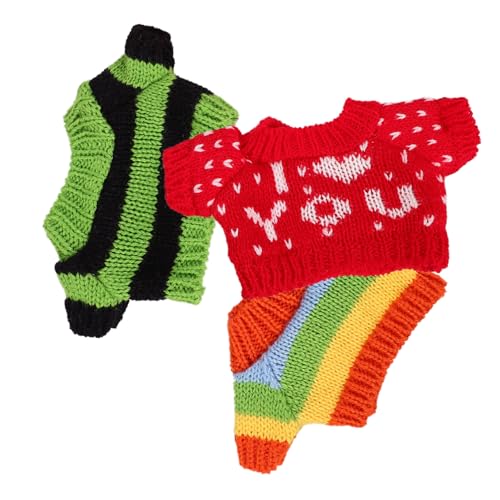 FUNNETOYU 3 Stück Teiliges Puppenkleidungs mit Niedlichen Bärensweatern Handgefertigt Zarte Wiederverwendbare Puppenbekleidung Leicht Anzuziehen Passend für Stofftiere und Puppen FUNNETOYU 3 Stück Teiliges Puppenkleidungs mit Niedlichen Bärensweatern Handgefertigt Zarte Wiederverwendbare Puppenbekleidung Leicht Anzuziehen Passend für Stofftiere und Puppen von FUNNETOYU