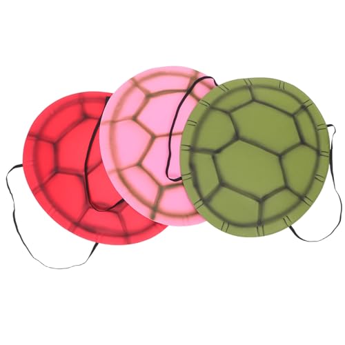 FUNNETOYU 3 Stück Teiliges Turtle Shell Kostüm für Erwachsene Realistisches Verstellbares Schildkrötenkostüm für Halloween Rollenspiele Schulaufführungen und Motto Partys von FUNNETOYU