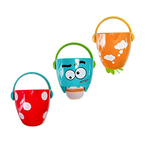 FUNNETOYU 3 Stück Teiliges Wasserspielzeug aus Hochwertigem Kleiner Spritzeimer für Sicher Glatt Langlebig Fördert Duschspaß und Spielerisches Lernen für Kleinkinder von FUNNETOYU
