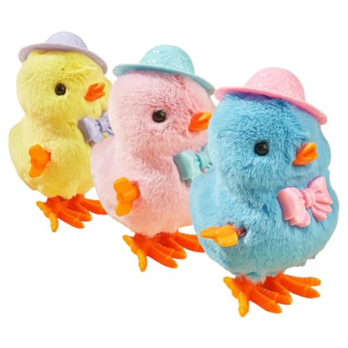 FUNNETOYU 3 Stück Uhrwerk Huhn Ei-passendes Babyspielzeug Kükenspielzeug aufziehen Aufziehspielzeug Huhn Vogelspielzeug aufziehen Hühnchenspielzeug Uhrwerk-Küken- Plüsch FUNNETOYU 3 Stück Uhrwerk Huhn Ei-passendes Babyspielzeug Kükenspielzeug aufziehen Aufziehspielzeug Huhn Vogelspielzeug aufziehen Hühnchenspielzeug Uhrwerk-Küken- Plüsch von FUNNETOYU