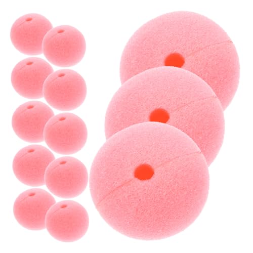 FUNNETOYU 30 Stück Clownsnase Clownnase Party Dekoration Cosplay Zubehör Clown Nase für Partys Wiederverwendbare Clown Nase Cosplay-Clown-Nase Clown-Cosplay-Kostüm Cosplay-Nase Schwamm Rosa von FUNNETOYU