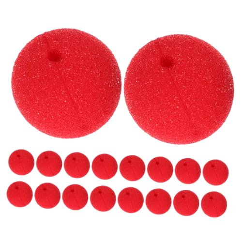 FUNNETOYU 30 Stück Clownsnase Maske ausfallen Karneval klebrig Zirkus für halloween dekoration Halloween-Attacken Schwammnase Rudolf das Rentier mit der roten Nase rote Nase FUNNETOYU 30 Stück Clownsnase Maske ausfallen Karneval klebrig Zirkus für halloween dekoration Halloween-Attacken Schwammnase Rudolf das Rentier mit der roten Nase rote Nase von FUNNETOYU