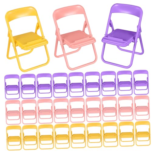 FUNNETOYU 30 Stück Kreativer Klappstuhl Desktop Handyhalter Puppenhaus Dekoration Office Desk Accessories cutermesserser Telefonständer in Stuhlform Klappstuhl Handyständer Mini-Puppenmöbel FUNNETOYU 30 Stück Kreativer Klappstuhl Desktop Handyhalter Puppenhaus Dekoration Office Desk Accessories cutermesserser Telefonständer in Stuhlform Klappstuhl Handyständer Mini-Puppenmöbel von FUNNETOYU