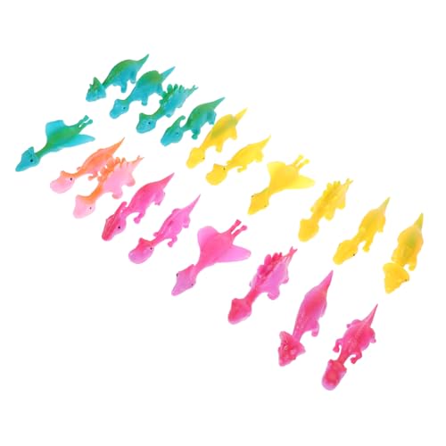 FUNNETOYU 30 Stück Projektil Dinosaurier Lustige Fingerspielzeuge Streichspielzeug Partygeschenke Stressabbau Fingerspielzeuge Fingerspielzeuge Flugspielzeuge Flugspielspielzeuge von FUNNETOYU