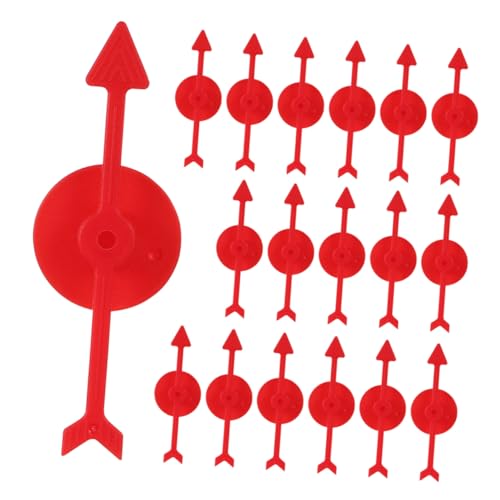 FUNNETOYU 30 Stück Rotierendes Brettspiel Zubehör Fidgets Ersatzspiel Pfeilspiel Für Aktivitäten Rad Pfeilspiel Tischplatte Rot Kunststoff FUNNETOYU 30 Stück Rotierendes Brettspiel Zubehör Fidgets Ersatzspiel Pfeilspiel Für Aktivitäten Rad Pfeilspiel Tischplatte Rot Kunststoff von FUNNETOYU