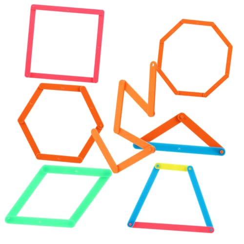 FUNNETOYU 30 Stück Dreieck- Und Quadratblöcke Mathe-Spielzeug Für Kinder Lernen Mit Manipulatoren Pädagogische Mathematikzähler Für Klassenzimmer Und Zuhause von FUNNETOYU
