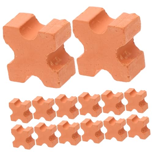 FUNNETOYU 30 Stück Teiliges Miniatur ziegelstein DIY Puppenhaus Bausimulation Realistische Kleine Bausteine für Modellbau und Kreative Kinderentwicklung von FUNNETOYU