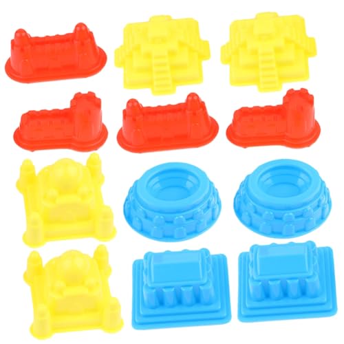 FUNNETOYU 30 Stück Teiliges Sandspielset Sandburgen Förmchen Kunststoff Dickwandig Sicher für Indoor und Outdoor Kreatives Bauspielzeug für Jungen und Mädchen Fördert Zufällige Farbe von FUNNETOYU