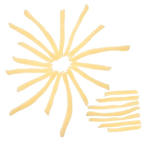 FUNNETOYU 30 Stück Teiliges Simuliertes Pommes Frites Modell Realistische Deko für Partys Küchen und Buffets für Fotorequisiten und Kreative Arrangements von FUNNETOYU