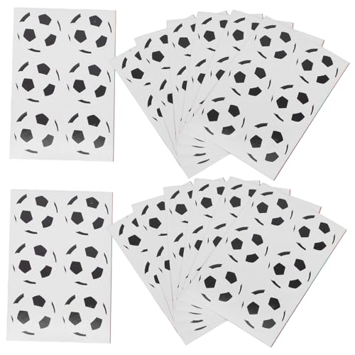 FUNNETOYU 300 Stück Teiliges Fußball Aufkleber Rund Selbstklebende Dekosticker für Laptop Koffer Tagebuch Scrapbook Leicht Abziehbar Wetterfest für Fußball Fans und Wm Deko FUNNETOYU 300 Stück Teiliges Fußball Aufkleber Rund Selbstklebende Dekosticker für Laptop Koffer Tagebuch Scrapbook Leicht Abziehbar Wetterfest für Fußball Fans und Wm Deko von FUNNETOYU