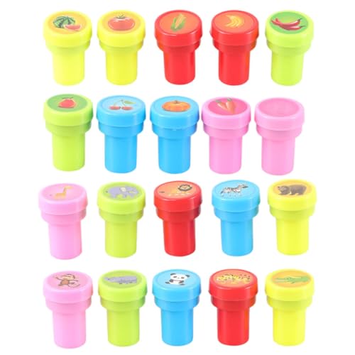 FUNNETOYU 30Stücke Cartoon Stempel für Teiliges mit Obst und Gemüse Sowie Dinosaurier Designs für Klassenzimmerbelohnungen und Kinderpartys FUNNETOYU 30Stücke Cartoon Stempel für Teiliges mit Obst und Gemüse Sowie Dinosaurier Designs für Klassenzimmerbelohnungen und Kinderpartys von FUNNETOYU