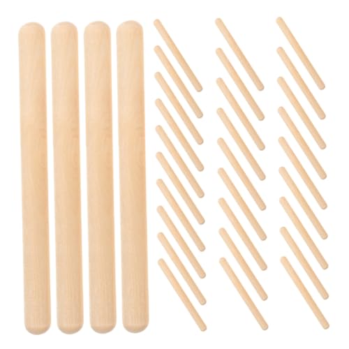 FUNNETOYU 32 Stück Teiliges Rhythmus Sticks aus Holz Klangvolle Percussion Instrumente für Anfänger Musikstäbe zur Kreativer Rhythmusübungen für Musikschüler FUNNETOYU 32 Stück Teiliges Rhythmus Sticks aus Holz Klangvolle Percussion Instrumente für Anfänger Musikstäbe zur Kreativer Rhythmusübungen für Musikschüler von FUNNETOYU