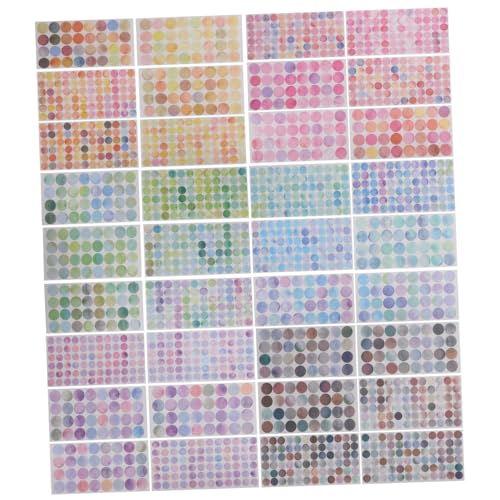FUNNETOYU 36 Blatt Farbige Aufkleber Punkte Scrapbooking Kreis Sortiert Codiert Pastell Form Entfernbare Etiketten Runde Etiketten Abziehbilder Große Punktaufkleber Runden Bunt Flüsterpapier FUNNETOYU 36 Blatt Farbige Aufkleber Punkte Scrapbooking Kreis Sortiert Codiert Pastell Form Entfernbare Etiketten Runde Etiketten Abziehbilder Große Punktaufkleber Runden Bunt Flüsterpapier von FUNNETOYU