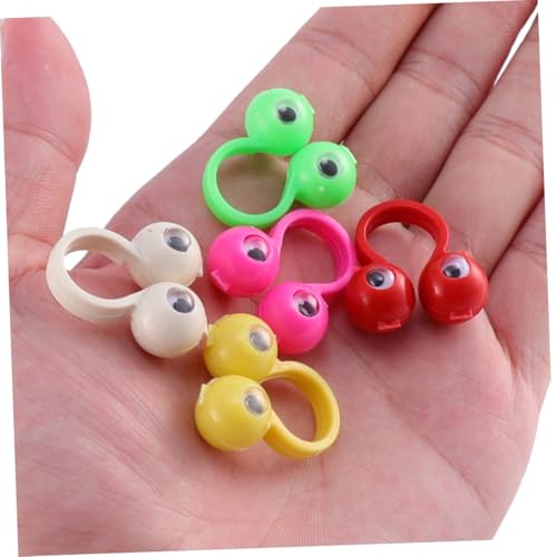 FUNNETOYU 36 Stück Teiliges Fingerpuppen Großen Augenringen Bunte Augen Finger spielzeuge für Puppentheater Rollenspiele Kinderpartys und Kreative Lernspiele Zufällige Farbe Zufällige Farbe von FUNNETOYU
