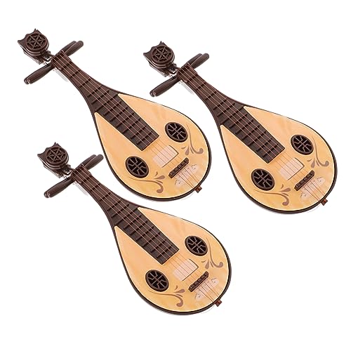 FUNNETOYU 3Stücke Mini Pipa Musikinstrument Modell Chinesisches Musikinstrument für Puppenhaus Dekoration und Mikrolandschaft Gestaltung Vintage Design und Hohe Langlebigkeit FUNNETOYU 3Stücke Mini Pipa Musikinstrument Modell Chinesisches Musikinstrument für Puppenhaus Dekoration und Mikrolandschaft Gestaltung Vintage Design und Hohe Langlebigkeit von FUNNETOYU