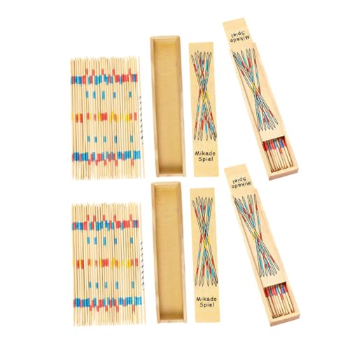 FUNNETOYU 4 Boxen Teiliges Holz Pick Up Sticks Bunt Pädagogisches Geschicklichkeitsspiel für Familien Fördert Konzentration Problemlösung und Gemeinsames Am Tisch FUNNETOYU 4 Boxen Teiliges Holz Pick Up Sticks Bunt Pädagogisches Geschicklichkeitsspiel für Familien Fördert Konzentration Problemlösung und Gemeinsames Am Tisch von FUNNETOYU