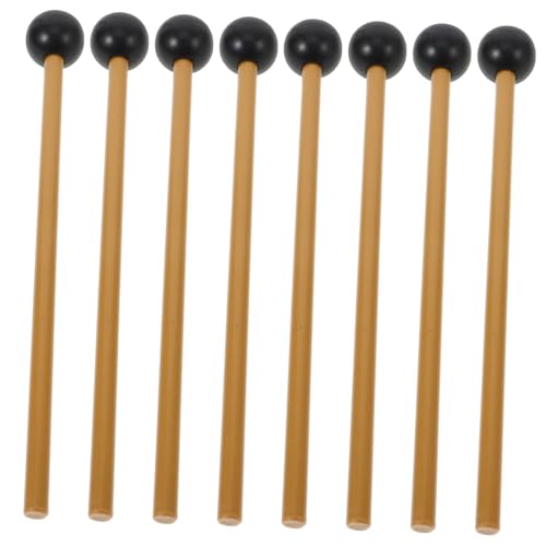 FUNNETOYU 4 Paar Hammer Tongue Drum Drumsticks Drumsticks Marimba Mallet Percussion Parts Universal Drum Mallets Tongue Drum Mallet Musical Drumstick Percussion Stick Drum Stick Kunststoff von FUNNETOYU