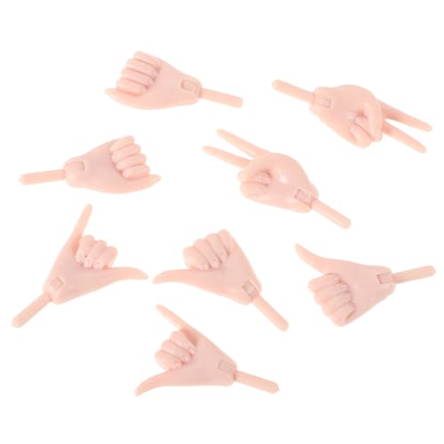 FUNNETOYU 4 Paare Miniatur Puppenhände Set DIY Puppenzubehör Verschiedene Handformen Passend für Puppen Kreative Handteile für Puppenhaus Bastelbedarf FUNNETOYU 4 Paare Miniatur Puppenhände Set DIY Puppenzubehör Verschiedene Handformen Passend für Puppen Kreative Handteile für Puppenhaus Bastelbedarf von FUNNETOYU