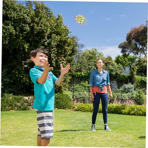 FUNNETOYU 4 STÜCKE Teiliges Bunter Saugnapf Bälle mit Leuchteffekt Lustiges Sprungspielzeug für Stressabbauend für Partys und Spielspaß Drinnen und Draußen von FUNNETOYU