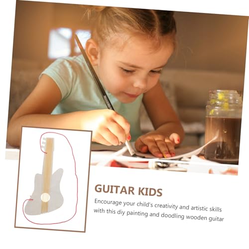FUNNETOYU 4 Sätze DIY Blank Holz Gitarre für Unbemalt Musikinstrument Kindergarten Malprojekt Kreative Holz Gitarre zum Bemalen und Basteln Fördert Musikalität und Künstlerische Fähigkeiten FUNNETOYU 4 Sätze DIY Blank Holz Gitarre für Unbemalt Musikinstrument Kindergarten Malprojekt Kreative Holz Gitarre zum Bemalen und Basteln Fördert Musikalität und Künstlerische Fähigkeiten von FUNNETOYU