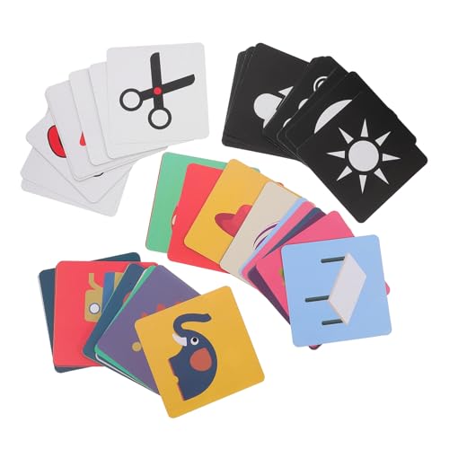 FUNNETOYU 4 Sätze Früherziehungskarten Spiele Lernspielzeug für Babys Frühentwicklungskarten für Neugeborene schwarz-weißes für Kleinkinder Flash -Karten Papier FUNNETOYU 4 Sätze Früherziehungskarten Spiele Lernspielzeug für Babys Frühentwicklungskarten für Neugeborene schwarz-weißes für Kleinkinder Flash -Karten Papier von FUNNETOYU