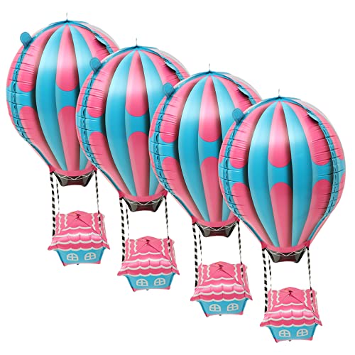 FUNNETOYU 4 Stück Aluminium Folienballons im Heißluftballon Design für Kindergeburtstag Shower und Hochzeiten Bunte Deko für Besondere Anlässe FUNNETOYU 4 Stück Aluminium Folienballons im Heißluftballon Design für Kindergeburtstag Shower und Hochzeiten Bunte Deko für Besondere Anlässe von FUNNETOYU