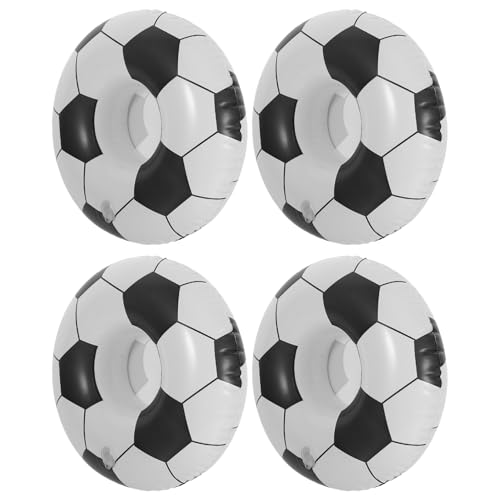 FUNNETOYU 4 Stück Aufblasbarer Getränkehalter Set Fußball Kreativer und Praktischer Schwimmender Trinkbecherhalter für Pool und Strandpartys Einfach Aufzublasen und Wiederverwendbar FUNNETOYU 4 Stück Aufblasbarer Getränkehalter Set Fußball Kreativer und Praktischer Schwimmender Trinkbecherhalter für Pool und Strandpartys Einfach Aufzublasen und Wiederverwendbar von FUNNETOYU
