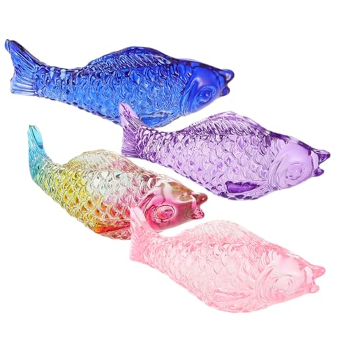 FUNNETOYU 4 Stück Fischverzierung Glasfisch Dekoration Kristallfisch Ornamente Kinderparty Dekoration Langlebige Glasdekoration Fischdekor für den Haushalt Fischdekor Aquariumdekor FUNNETOYU 4 Stück Fischverzierung Glasfisch Dekoration Kristallfisch Ornamente Kinderparty Dekoration Langlebige Glasdekoration Fischdekor für den Haushalt Fischdekor Aquariumdekor von FUNNETOYU