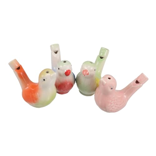 FUNNETOYU 4 Stück Keramische Vogelpfeifen mit Bunten Wasser Vogelpfeifen und Tragbarem Band Langlebig Leicht Vielseitig für Geburtstagsfeier und Outdoor Spielspaß FUNNETOYU 4 Stück Keramische Vogelpfeifen mit Bunten Wasser Vogelpfeifen und Tragbarem Band Langlebig Leicht Vielseitig für Geburtstagsfeier und Outdoor Spielspaß von FUNNETOYU