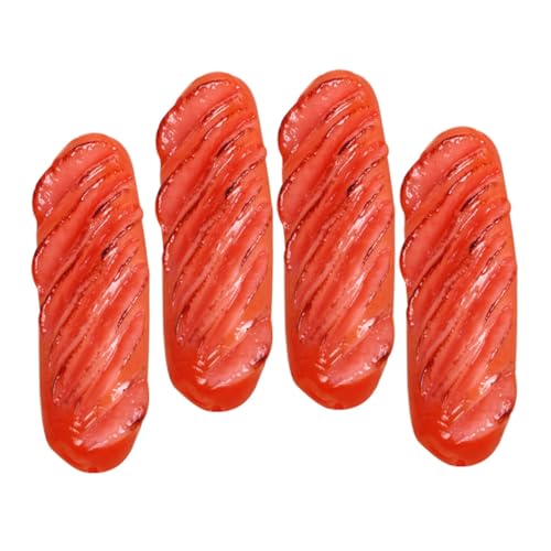 FUNNETOYU 4 Stück Künstliche Wurstattrappen Realistische Mini Grillwürstchen Deko Lebensmittelmodell für Küche Party Fotografie Requisiten für Grillfans FUNNETOYU 4 Stück Künstliche Wurstattrappen Realistische Mini Grillwürstchen Deko Lebensmittelmodell für Küche Party Fotografie Requisiten für Grillfans von FUNNETOYU