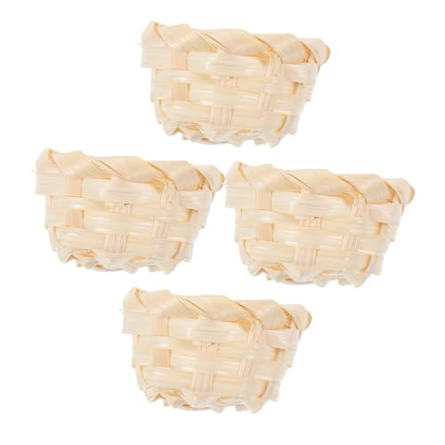 FUNNETOYU 4 Stück Mini Bambus Körbe Flechtkorb Mikro Szene Dekoration Vielseitig für Garten Deko Fotografie Requisiten DIY Puppenhaus Zubehör FUNNETOYU 4 Stück Mini Bambus Körbe Flechtkorb Mikro Szene Dekoration Vielseitig für Garten Deko Fotografie Requisiten DIY Puppenhaus Zubehör von FUNNETOYU