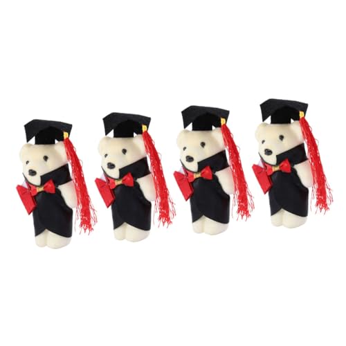 FUNNETOYU 4 Stück Mini Plüschbär Geschenkspielzeug Mini Plüschtiere Abschluss Plüschbär Puppe Abschlussbär Plüschbär Kleine Bärenpuppe Abschlussbär Party FUNNETOYU 4 Stück Mini Plüschbär Geschenkspielzeug Mini Plüschtiere Abschluss Plüschbär Puppe Abschlussbär Plüschbär Kleine Bärenpuppe Abschlussbär Party von FUNNETOYU