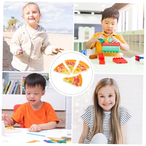 FUNNETOYU 4 Stück PU Simulation Käsepizza Realistische Miniatur Pizzastücke aus Leichtem Material Dekorativ für Spielküchen Partydekoration und Festivalzwecke FUNNETOYU 4 Stück PU Simulation Käsepizza Realistische Miniatur Pizzastücke aus Leichtem Material Dekorativ für Spielküchen Partydekoration und Festivalzwecke von FUNNETOYU
