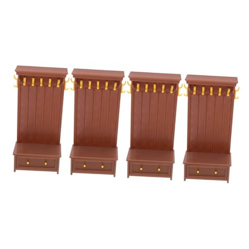 FUNNETOYU 4 Stück Puppenhausmöbel Winzige Hausmöbel Puppenhaus-miniaturschrank Miniatur-schrankmodell Mini Möbelzubehör Mini House Displinet Schrank Möbel Für Mikroszenen Braun Plastik FUNNETOYU 4 Stück Puppenhausmöbel Winzige Hausmöbel Puppenhaus-miniaturschrank Miniatur-schrankmodell Mini Möbelzubehör Mini House Displinet Schrank Möbel Für Mikroszenen Braun Plastik von FUNNETOYU