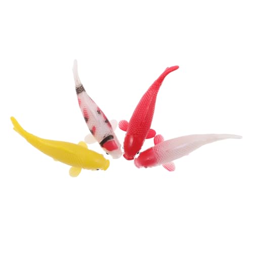 FUNNETOYU 4 Stück Realistische PVC Koi Fisch Figuren Miniatur Dekorative Simulation Fische Leicht Tragbar Für Fotorequisiten Zuhause Und Büro Dekoration FUNNETOYU 4 Stück Realistische PVC Koi Fisch Figuren Miniatur Dekorative Simulation Fische Leicht Tragbar Für Fotorequisiten Zuhause Und Büro Dekoration von FUNNETOYU