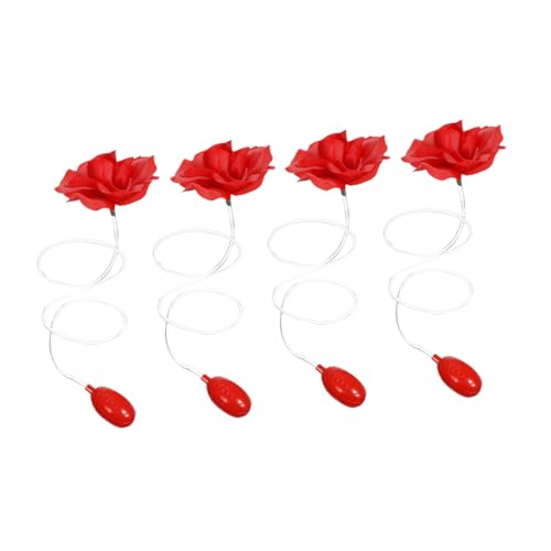 FUNNETOYU 4 Stück Realistische Rote Wassersprüh-Rosen Brustblumen Lustiges Party-scherzspielzeug für April Halloween Tragbar Nachfüllbar für Erwachsene FUNNETOYU 4 Stück Realistische Rote Wassersprüh-Rosen Brustblumen Lustiges Party-scherzspielzeug für April Halloween Tragbar Nachfüllbar für Erwachsene von FUNNETOYU