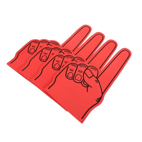 FUNNETOYU 4 Stück Riesen Schaumstoff Finger aus Eva Leichte Sportschaum Hand für Cheerleading Auffällige Leuchtende Farben für Sportveranstaltungen Schul und Themenpartys FUNNETOYU 4 Stück Riesen Schaumstoff Finger aus Eva Leichte Sportschaum Hand für Cheerleading Auffällige Leuchtende Farben für Sportveranstaltungen Schul und Themenpartys von FUNNETOYU