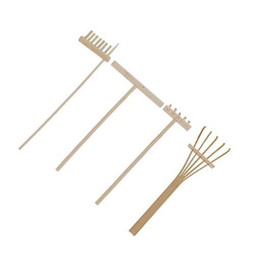 FUNNETOYU 4 Stück Sandtisch Bambusrechen Zen Rechen Sandspielzeug tischdeko esstisch Tischdekoration dekorative Rechen für den Zen-Garten Requisiten für das Szenenlayout Legierung Khaki FUNNETOYU 4 Stück Sandtisch Bambusrechen Zen Rechen Sandspielzeug tischdeko esstisch Tischdekoration dekorative Rechen für den Zen-Garten Requisiten für das Szenenlayout Legierung Khaki von FUNNETOYU
