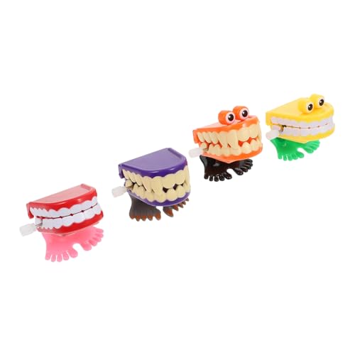 FUNNETOYU 4 Stück Teiliges Aufziehspielzeug mit Froschmotiven Manuelle Aufziehfunktion Farblich Sortiert Kindgerechtes Design Fördert Koordination und Fantasie Zufällige Zufällige Farbe von FUNNETOYU