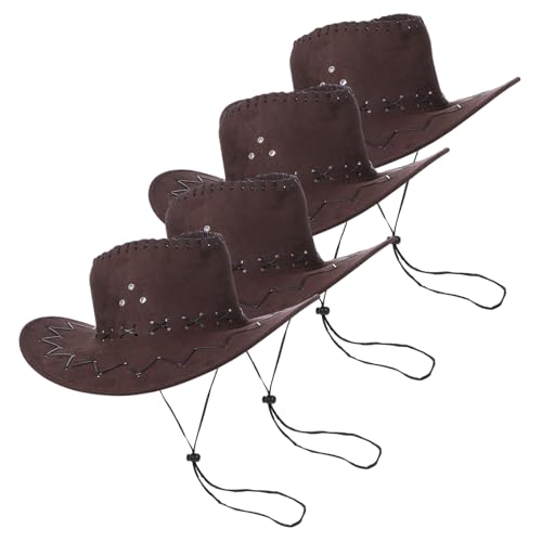 FUNNETOYU 4 Stück Teiliges Cowboy Kostümset mit Dekorativen Western Partyhut für Jungen und Mädchen Robustes Komfortables Material Vielseitig für Karneval Fasching und Cosplay Geeignet von FUNNETOYU