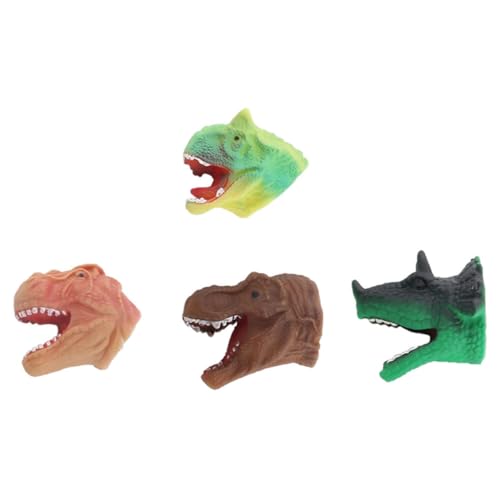 FUNNETOYU 4 Stück Teiliges Dinosaurier Fingerpuppen aus Kunststoff Tierspielzeug mit Realistischen Dinosaurierköpfen Interaktive Handpuppen für Kindergeburtstag Kindergarten und Frühe FUNNETOYU 4 Stück Teiliges Dinosaurier Fingerpuppen aus Kunststoff Tierspielzeug mit Realistischen Dinosaurierköpfen Interaktive Handpuppen für Kindergeburtstag Kindergarten und Frühe von FUNNETOYU