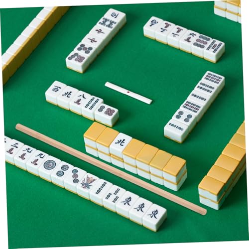 FUNNETOYU 4 Stück Teiliges Holz Mahjong Pusher Amerikanischer Mahjong Schieber Standardgröße Komfortabler Griff Passend von FUNNETOYU