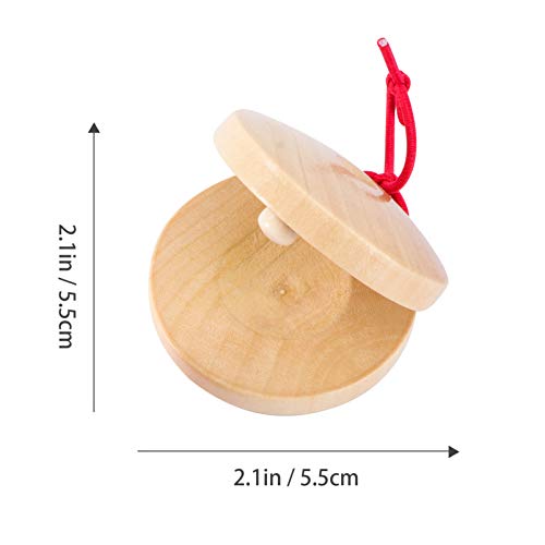 FUNNETOYU 4 Stück Teiliges Holz Percussion Instrumente für Frühe Musikbildung Fördert die Gehirnentwicklung und Hand Augen Koordination von FUNNETOYU