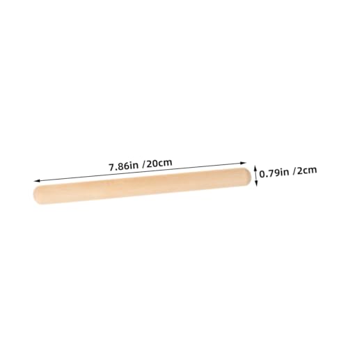 FUNNETOYU 4 Stück Teiliges Holz Rhythmus Sticks mit Abgerundeten Kanten Sicheres Percussion Instrument für Verbessert Hör Sehvorstellung Langlebig und Stabil für Musikunterricht von FUNNETOYU