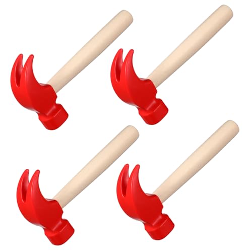 FUNNETOYU 4 Stück Teiliges Holzhammer Pädagogisches Werkzeug zum Rollenspiel Handpoliert Sicherer Griff Fördert und Kreatives für Familie und Kindergarten FUNNETOYU 4 Stück Teiliges Holzhammer Pädagogisches Werkzeug zum Rollenspiel Handpoliert Sicherer Griff Fördert und Kreatives für Familie und Kindergarten von FUNNETOYU