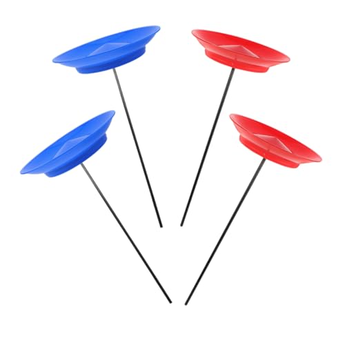FUNNETOYU 4 Stück Teiliges Jonglier mit Plastikdrehplatten und Sticks Langlebig und Leicht zu Erlernen für Anfänger und Profis als Clown Requisiten und Party Deko bei Karneval Zirkus und FUNNETOYU 4 Stück Teiliges Jonglier mit Plastikdrehplatten und Sticks Langlebig und Leicht zu Erlernen für Anfänger und Profis als Clown Requisiten und Party Deko bei Karneval Zirkus und von FUNNETOYU