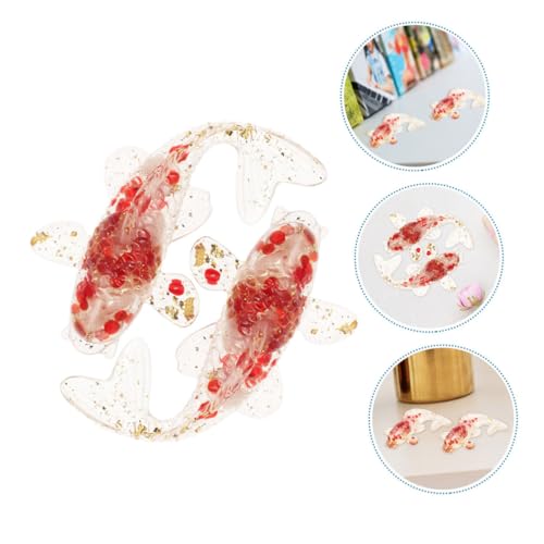 FUNNETOYU 4 Stück Teiliges Kristall Koi Fisch Dekor Kleine Aquarien Deko mit Weißem Rotem Glas und Goldfolie Stilvolle Tischdekoration und Aquarium Zubehör Lebendige Fischfigur für Wohnraum FUNNETOYU 4 Stück Teiliges Kristall Koi Fisch Dekor Kleine Aquarien Deko mit Weißem Rotem Glas und Goldfolie Stilvolle Tischdekoration und Aquarium Zubehör Lebendige Fischfigur für Wohnraum von FUNNETOYU