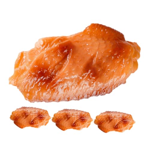 FUNNETOYU 4 Stück Teiliges Künstliches Hühnerflügel Dekorset Realistische Lebensmittelmodelle aus PVC Vielseitige Deko für Restaurant Bäckerei Fotorequisiten und Wohnraumgestaltung FUNNETOYU 4 Stück Teiliges Künstliches Hühnerflügel Dekorset Realistische Lebensmittelmodelle aus PVC Vielseitige Deko für Restaurant Bäckerei Fotorequisiten und Wohnraumgestaltung von FUNNETOYU