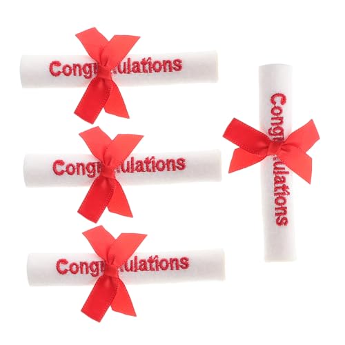 FUNNETOYU 4 Stück Teiliges Mini Graduation Bear Scroll Kleine Urkundenrollen Hochwertige Dekorationen für Abschlussfeiern Vielseitig Verwendbar für Partydeko und Geschenkideen FUNNETOYU 4 Stück Teiliges Mini Graduation Bear Scroll Kleine Urkundenrollen Hochwertige Dekorationen für Abschlussfeiern Vielseitig Verwendbar für Partydeko und Geschenkideen von FUNNETOYU